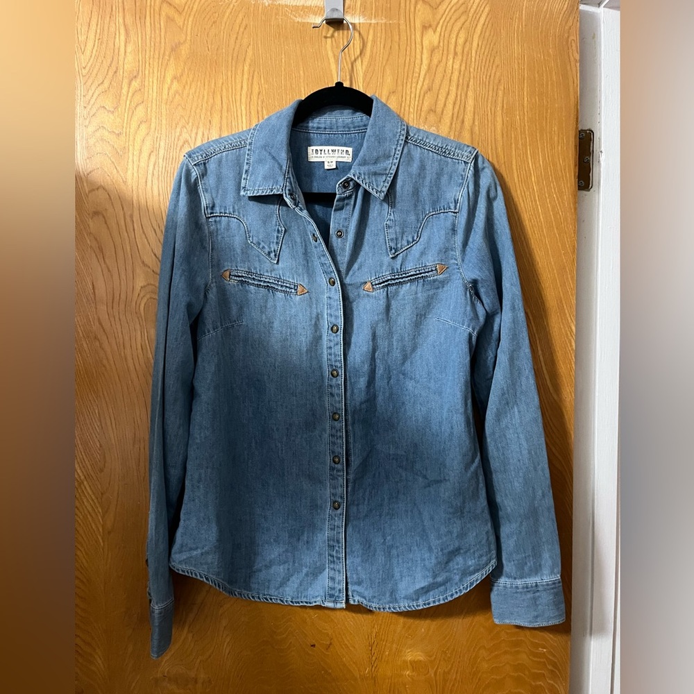Idyllwind Blue Denim Button Down Shirt S